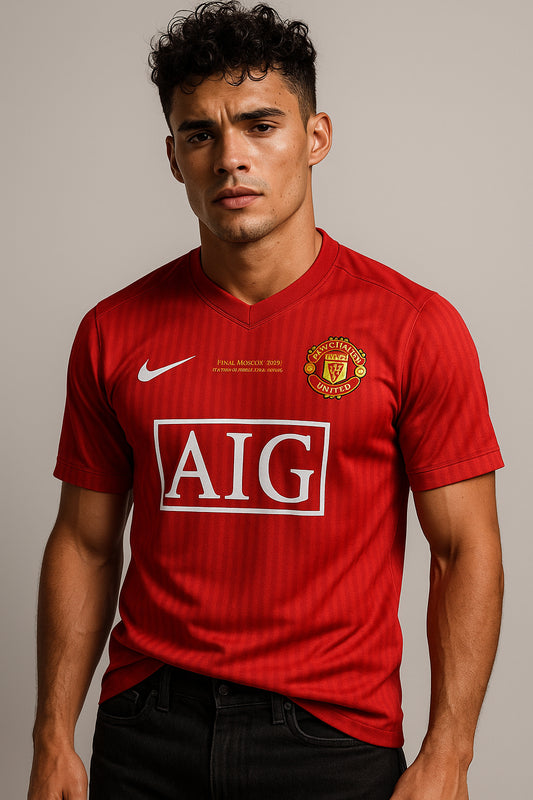 Manchester United 2007/08 UEFA Champions League Winning Kit – Red Home Jersey