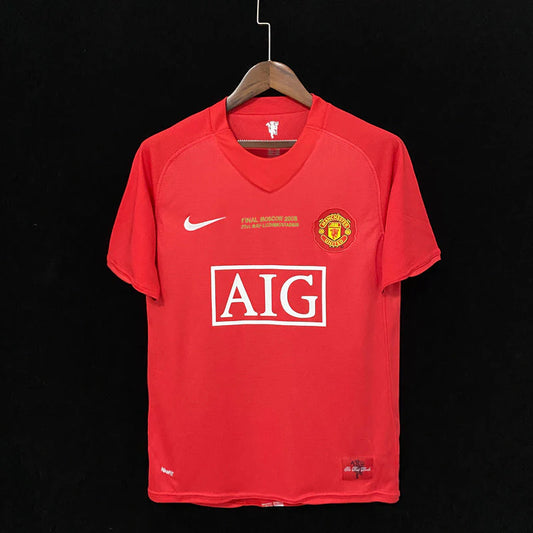 Manchester United 2007/08 UEFA Champions League Winning Kit – Red Home Jersey